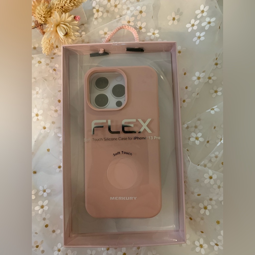 New Flex Soft Touch Phone Case for Apple iPhone 13 Pro Powder Pink💕